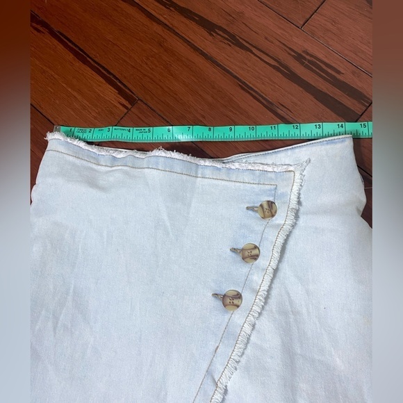 Sincerely Jules Jean High Cut Long Skirt sz 9 / 29 - Picture 6 of 10